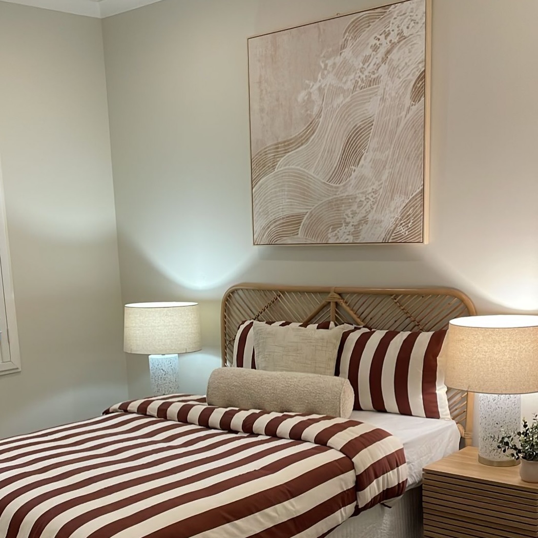 Bedroom styling in Brunswick